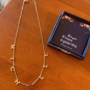 14kt Gold Plated Stainless Steel "Michelle” Name Necklace